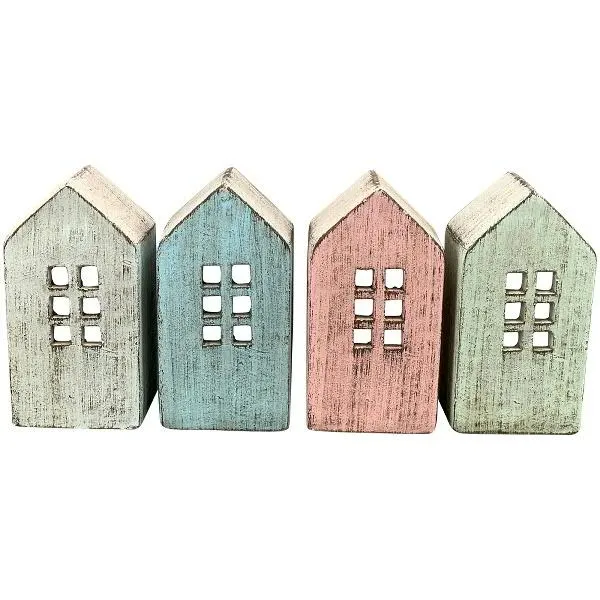 Windlicht Haus Zement