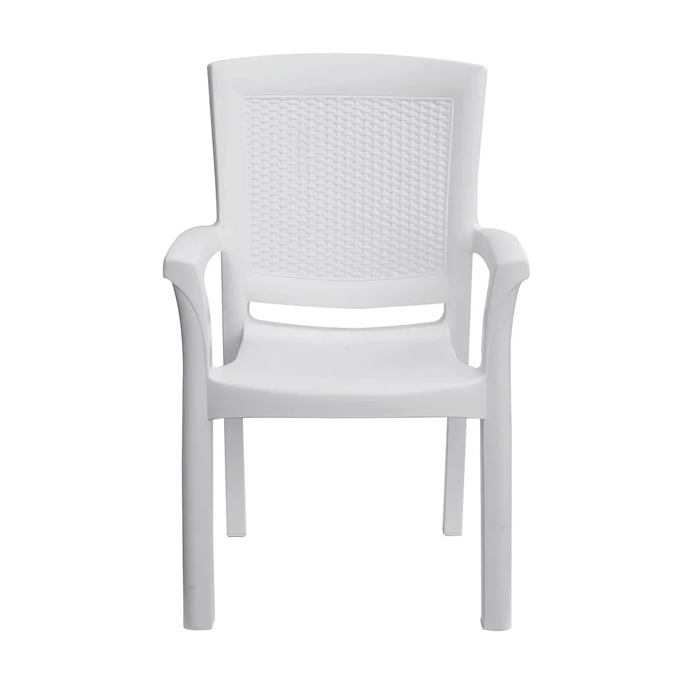 Maxi Rattan Sessel Wei&szlig;