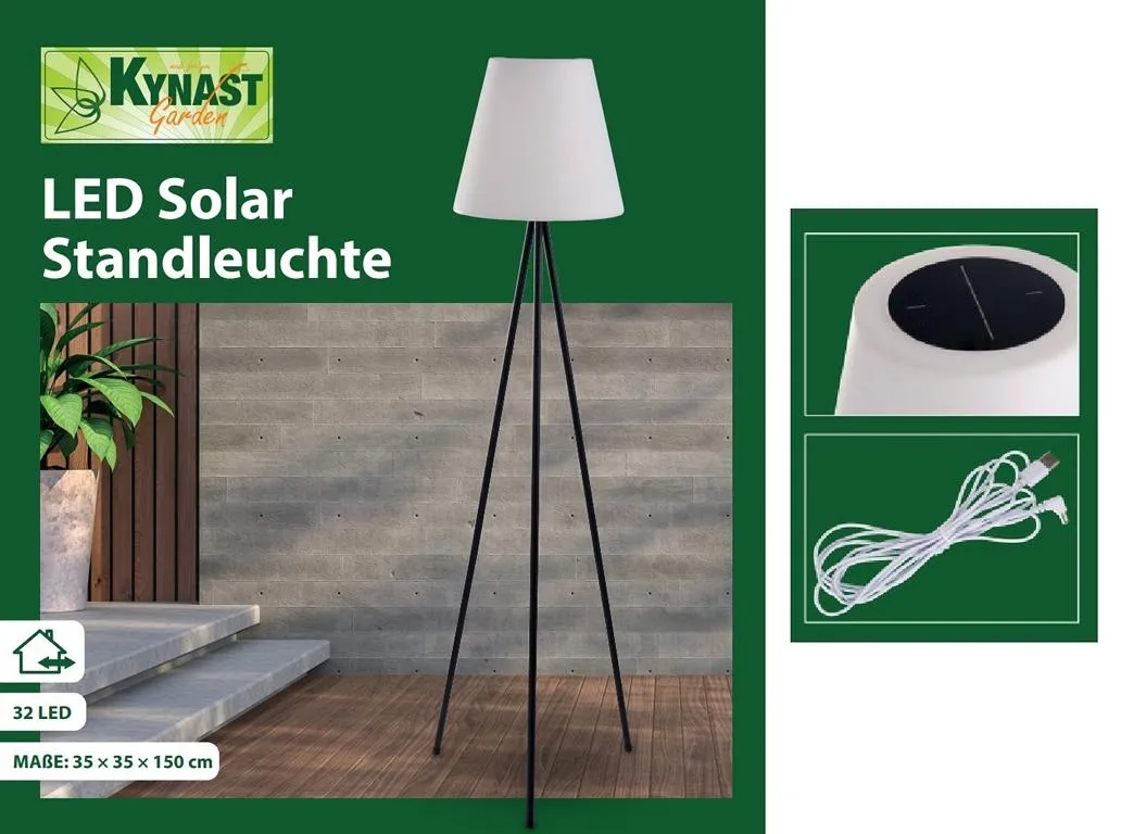 Solar LED 3-Bein Standleuchte