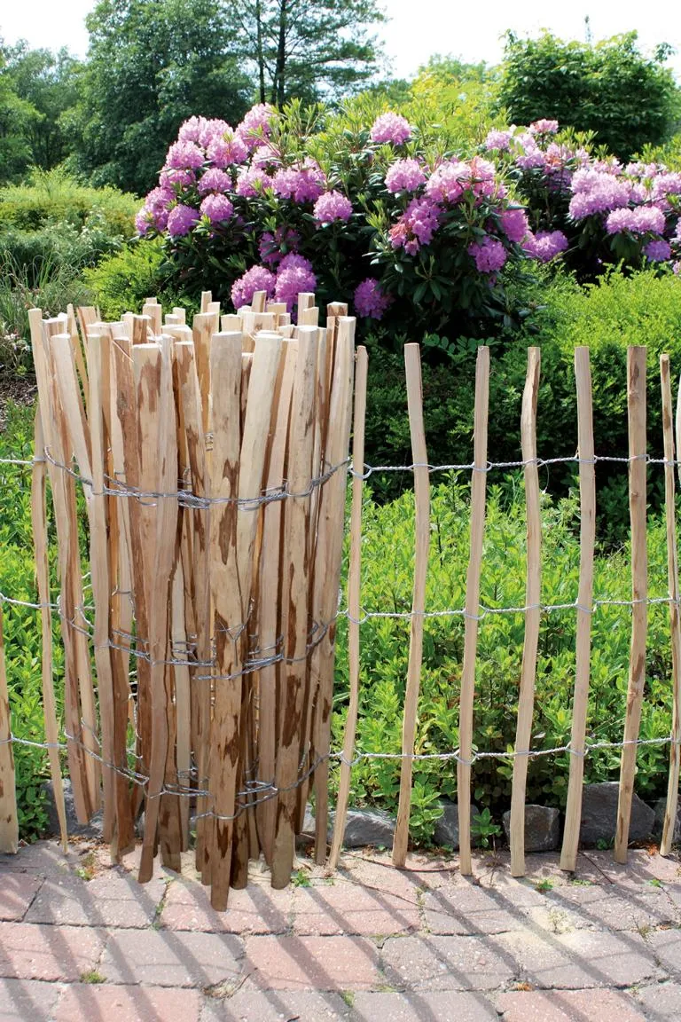 Staketenzaun Haselnuss