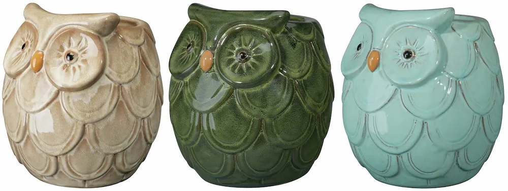 Dekopflanztopf Eule Farbmix